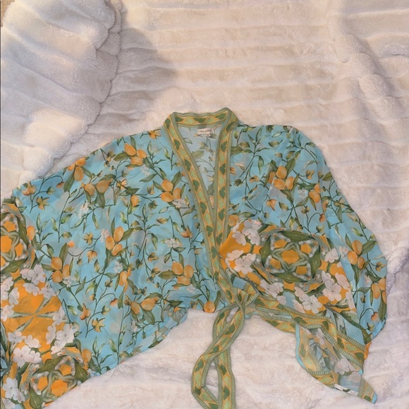 Anthropologie Pilcro Kimono Lemon - Picture 6 of 6